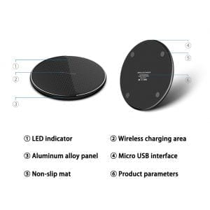 Caricabatterie wireless veloce da 15 W